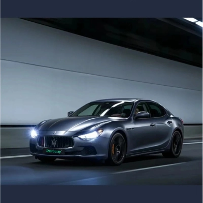 Ravoony Plus Pure Metal Storm Blue Car Wrap 02