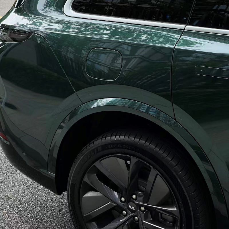 Ravoony Plus PET Glossy Metallic Li Auto Green Car Vinyl Wrap