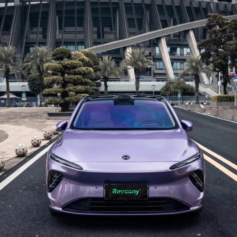 Ravoony Plus PET Glossy Liquid Victoria Purple Car Wrap