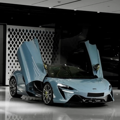 Ravoony Pro TPU Glossy Metallic Color Shift Blue Gold PPF Film 02