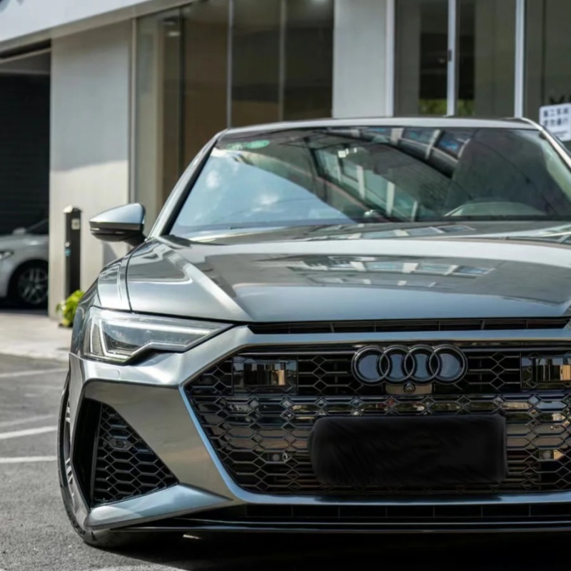 Ravoony Plus PET Glossy Metallic Mist Cloud Grey Car Wrap