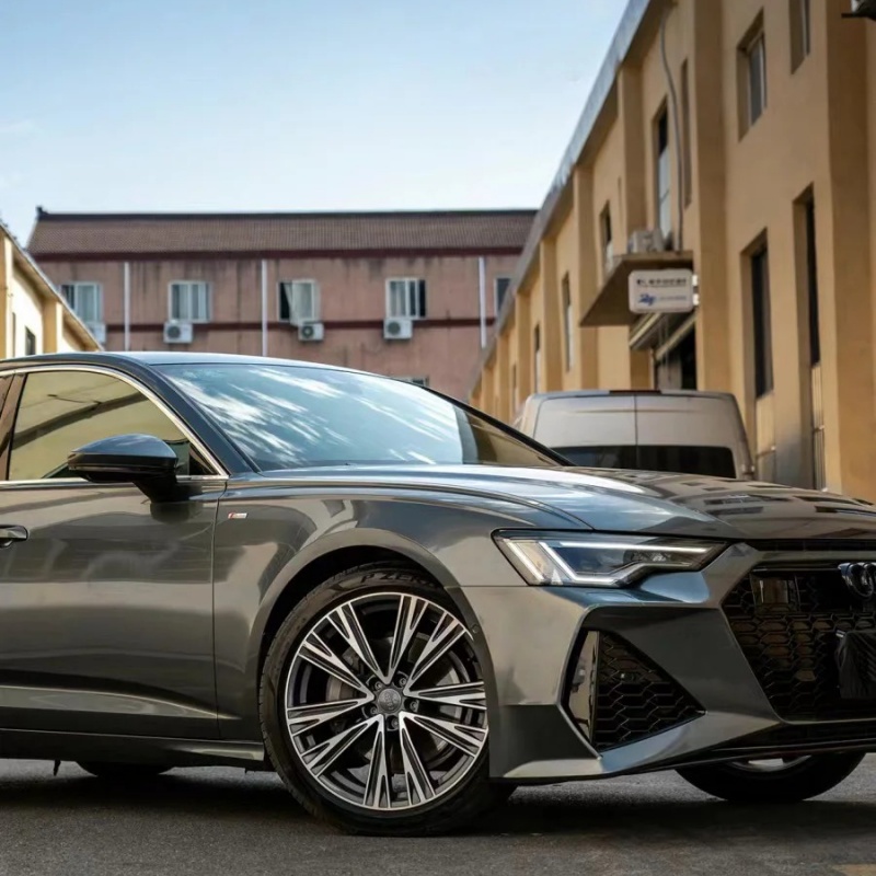 Ravoony Plus PET Glossy Metallic Mist Cloud Grey Car Wrap