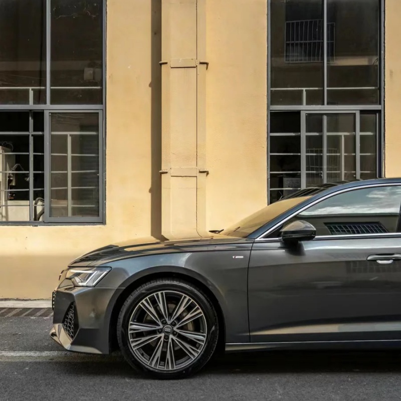 Ravoony Plus PET Glossy Metallic Mist Cloud Grey Car Wrap