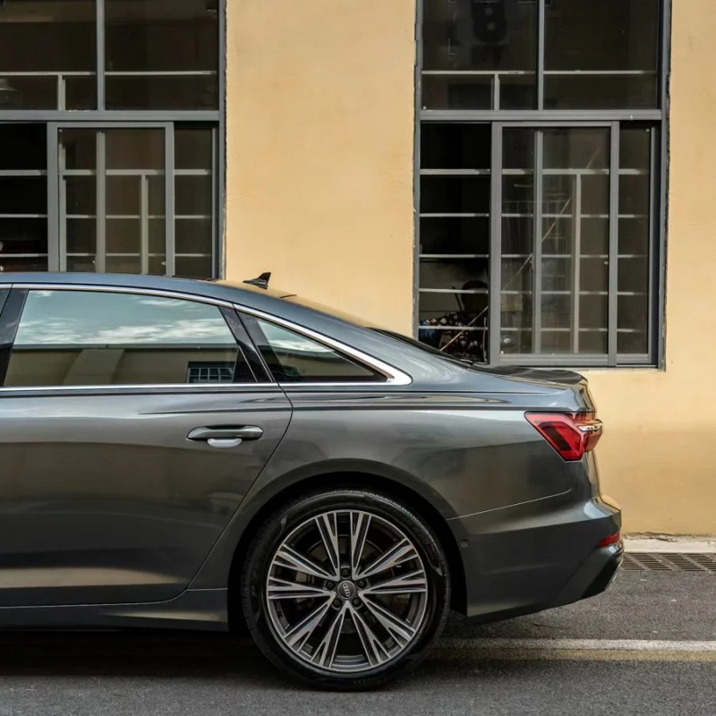 Ravoony Plus PET Glossy Metallic Mist Cloud Grey Car Wrap