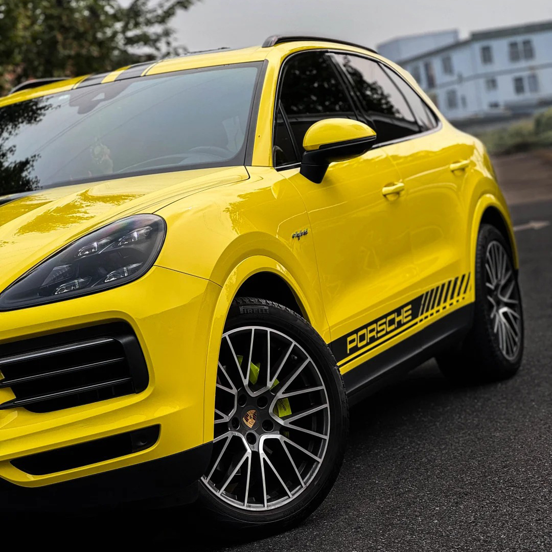 Ravoony Basic PET Crystal Maize Yellow Car Vinyl Wrap