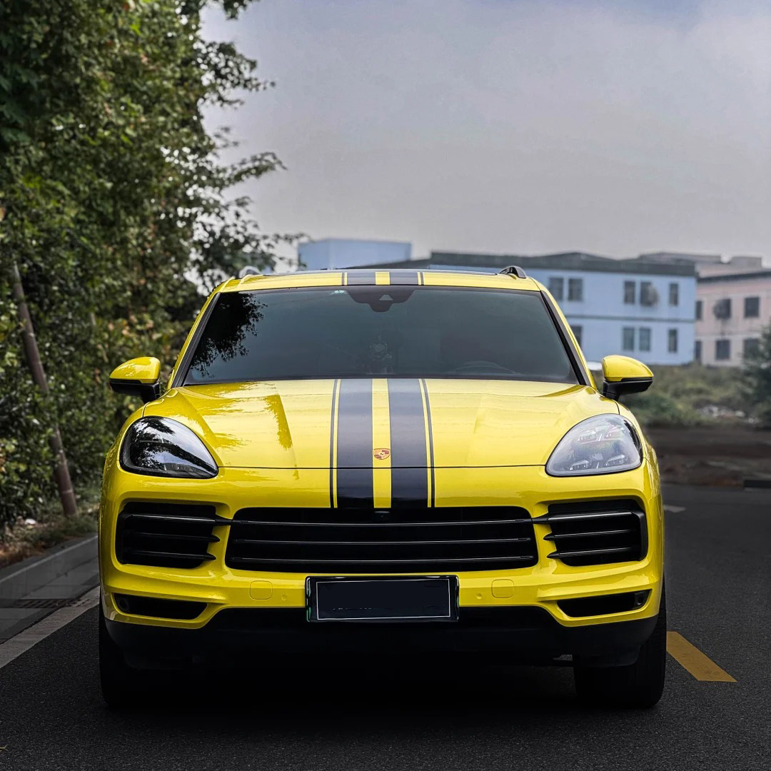 Ravoony Basic PET Crystal Maize Yellow Car Vinyl Wrap