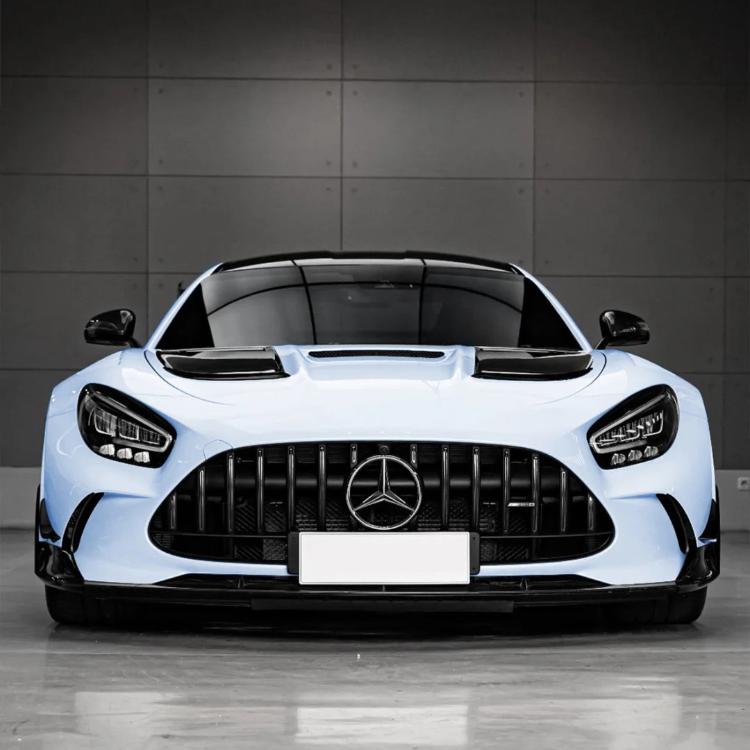 Ravoony Basic PET Gloss Crystal Mist Blue Vinyl Car Wrap