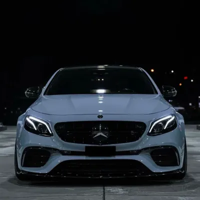 Ravoony Basic PET Glossy Crystal Cement Grey Car Wrap 02