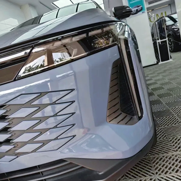 Ravoony Basic PET Glossy Crystal Cement Grey Car Wrap