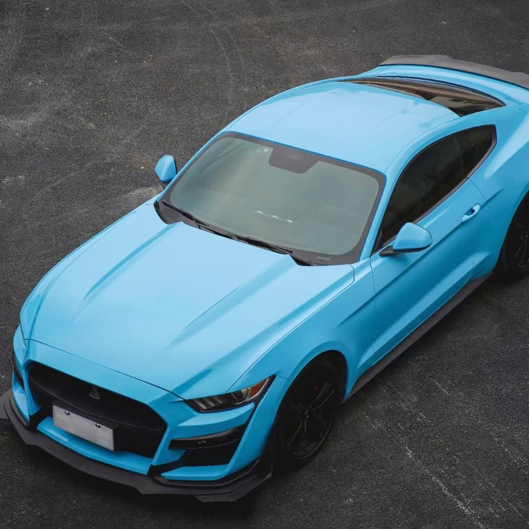 Ravoony Basic PET Glossy Crystal Sky Blue Car Wrap