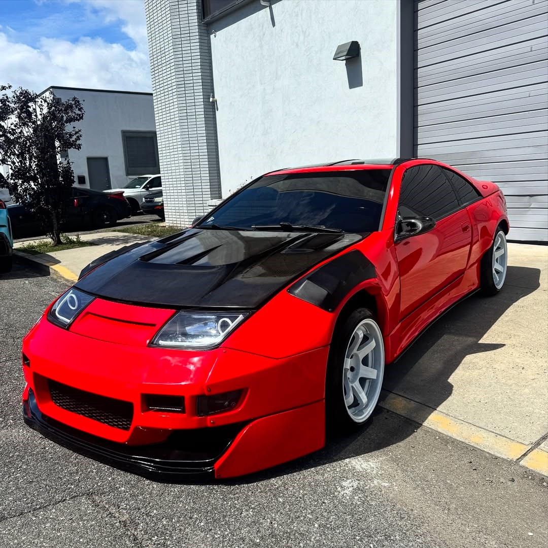 Ravoony Basic PET Glossy Crystal Ferrari Red Vinyl Car Wrap