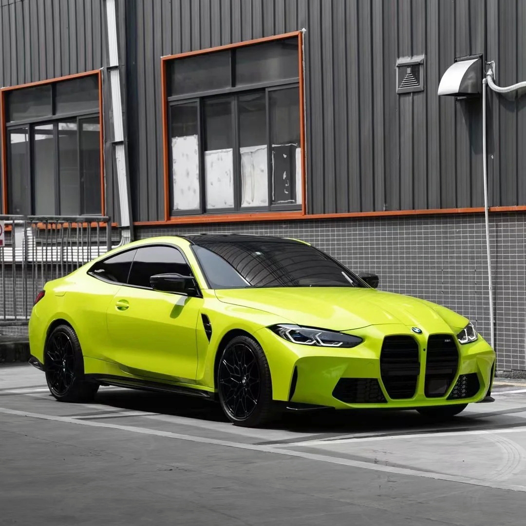 Ravoony Basic PET BMW Gloss São Paulo Yellow Car Vinyl Wrap