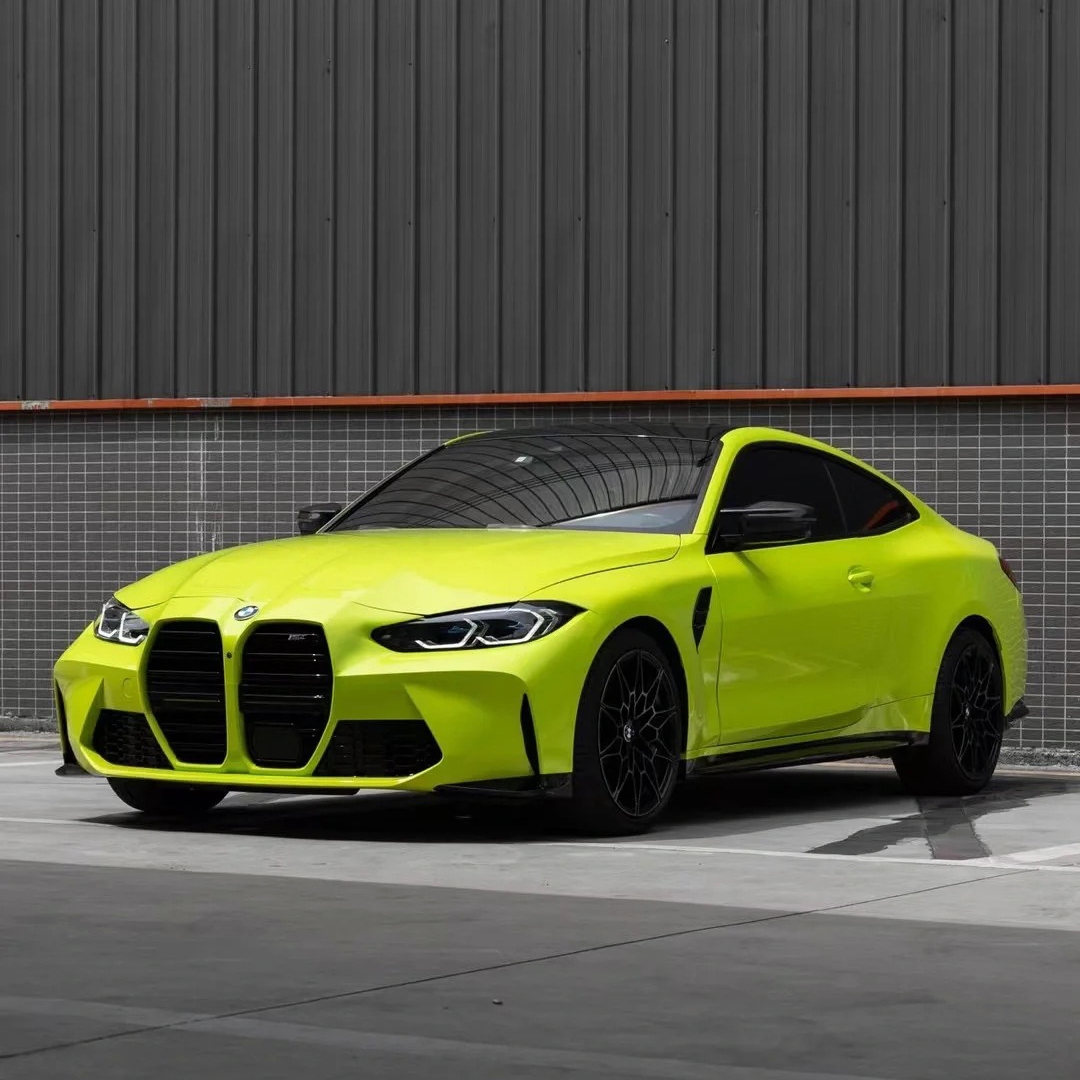 Ravoony Basic PET BMW Gloss São Paulo Yellow Car Vinyl Wrap