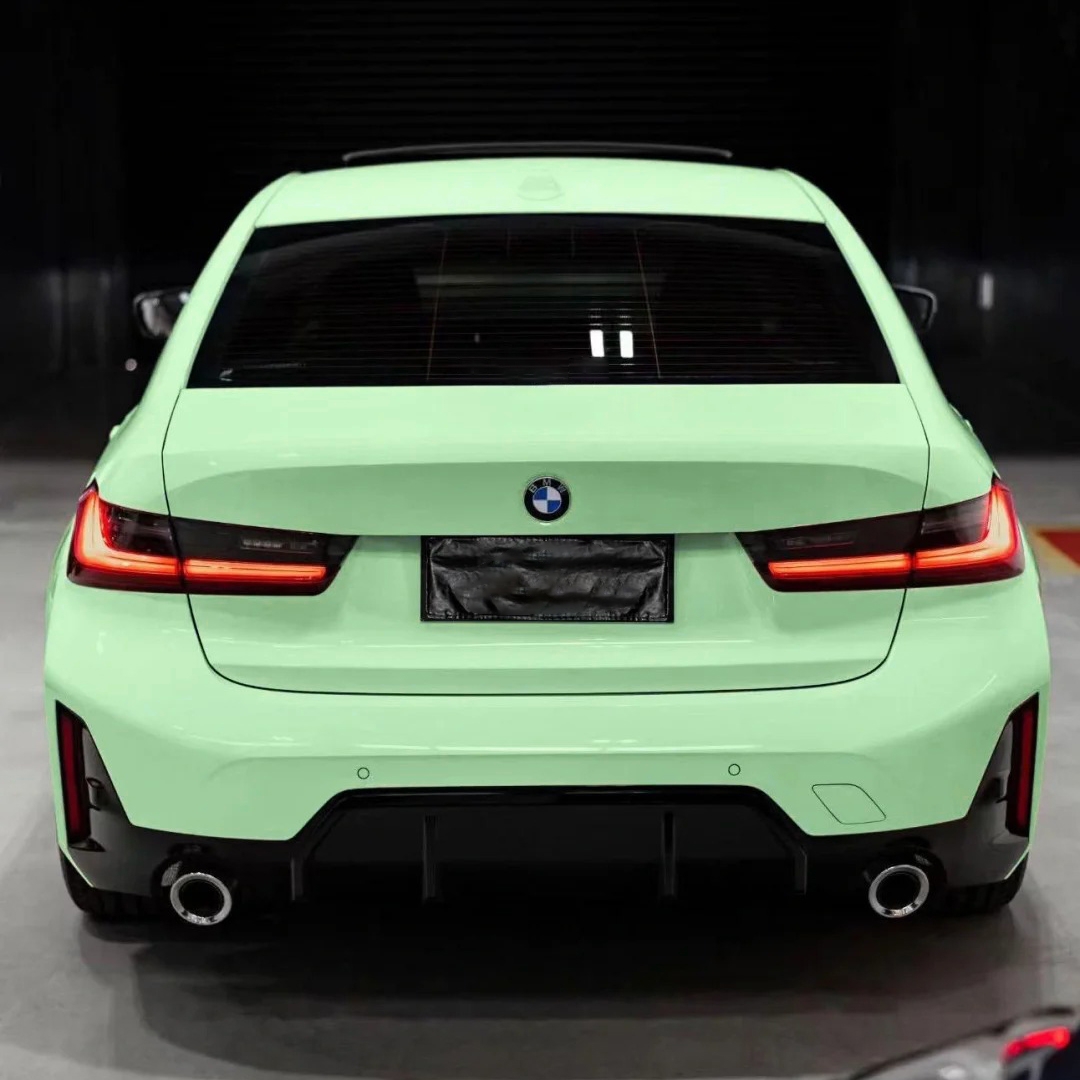 Ravoony Basic PET Gloss Avocado Green Car Vinyl Wrap