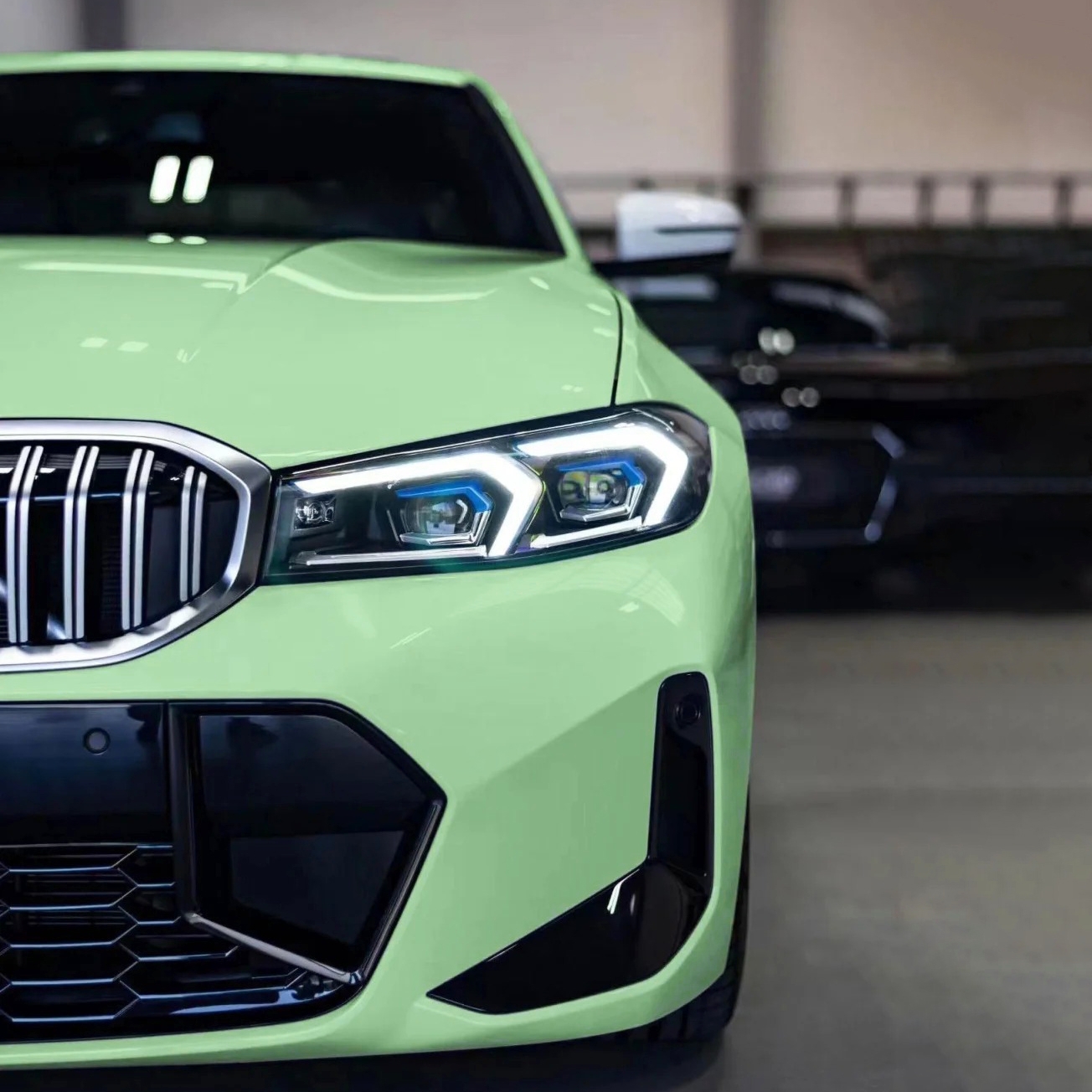 Ravoony Basic PET Gloss Avocado Green Car Vinyl Wrap