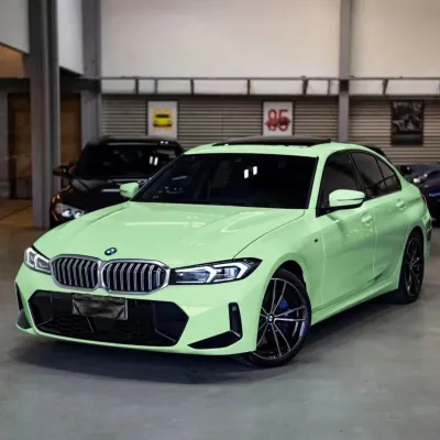Ravoony Basic PET Gloss Avocado Green Car Vinyl Wrap 02