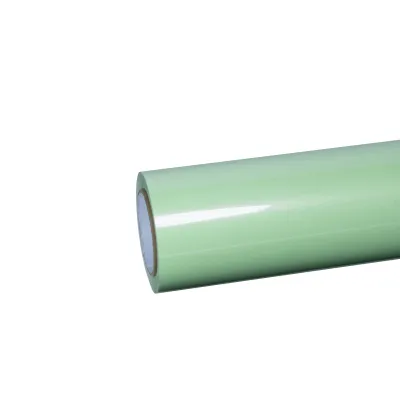 Ravoony Basic PET Gloss Avocado Green Car Vinyl Wrap 01