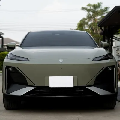 Ravoony Basic PET Glossy Light Khaki Green Car Wrap 02