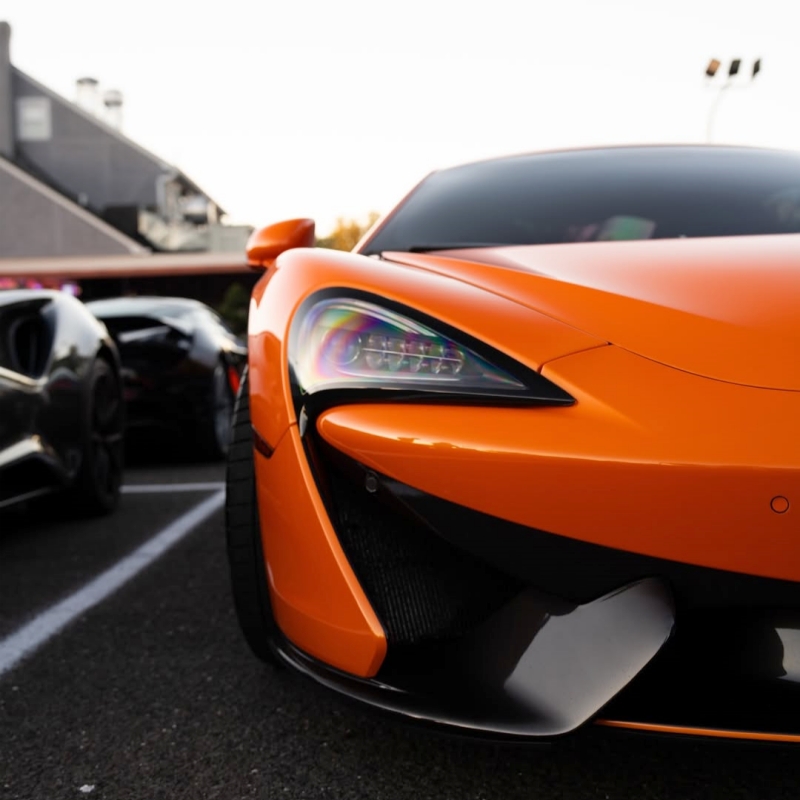 Ravoony Plus PET Gloss Orange Car Wrap