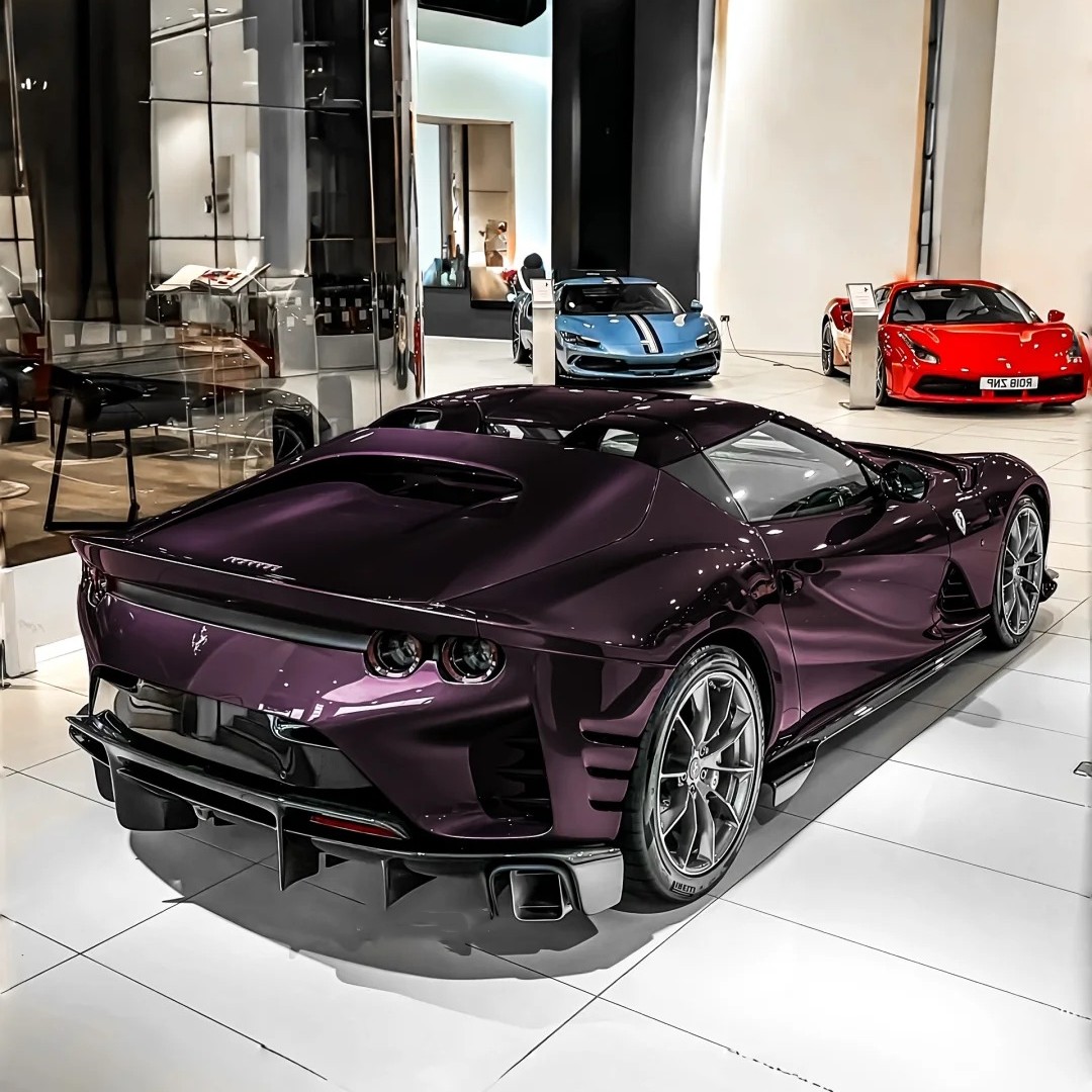 Ravoony Plus PET Gloss Metallic Eve Purple Car Vinyl Wrap