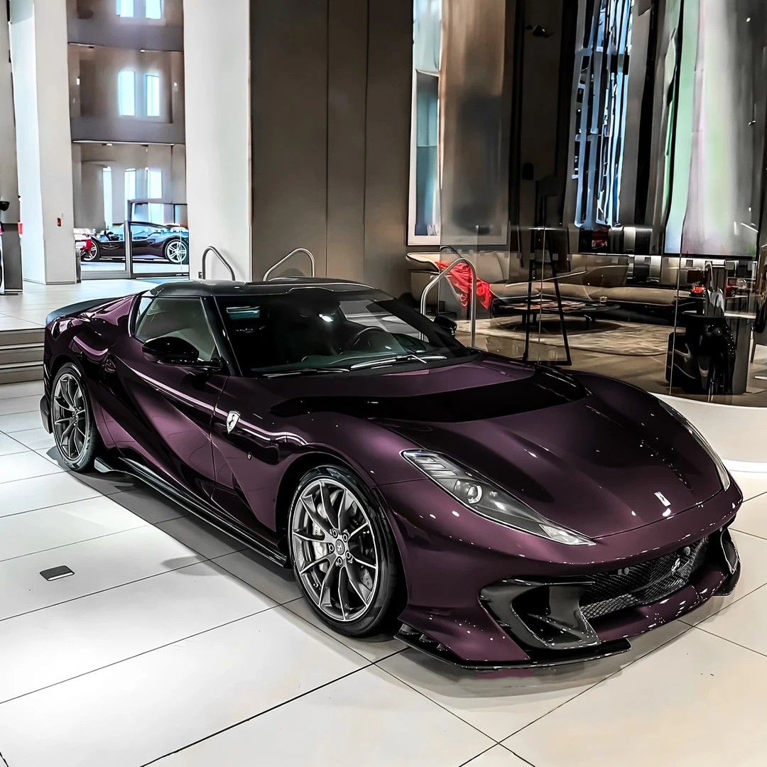 Ravoony Plus PET Gloss Metallic Eve Purple Car Vinyl Wrap