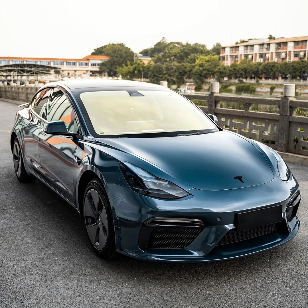 Ravoony Plus PET Glossy Metallic Avalon Green Car Vinyl Wrap