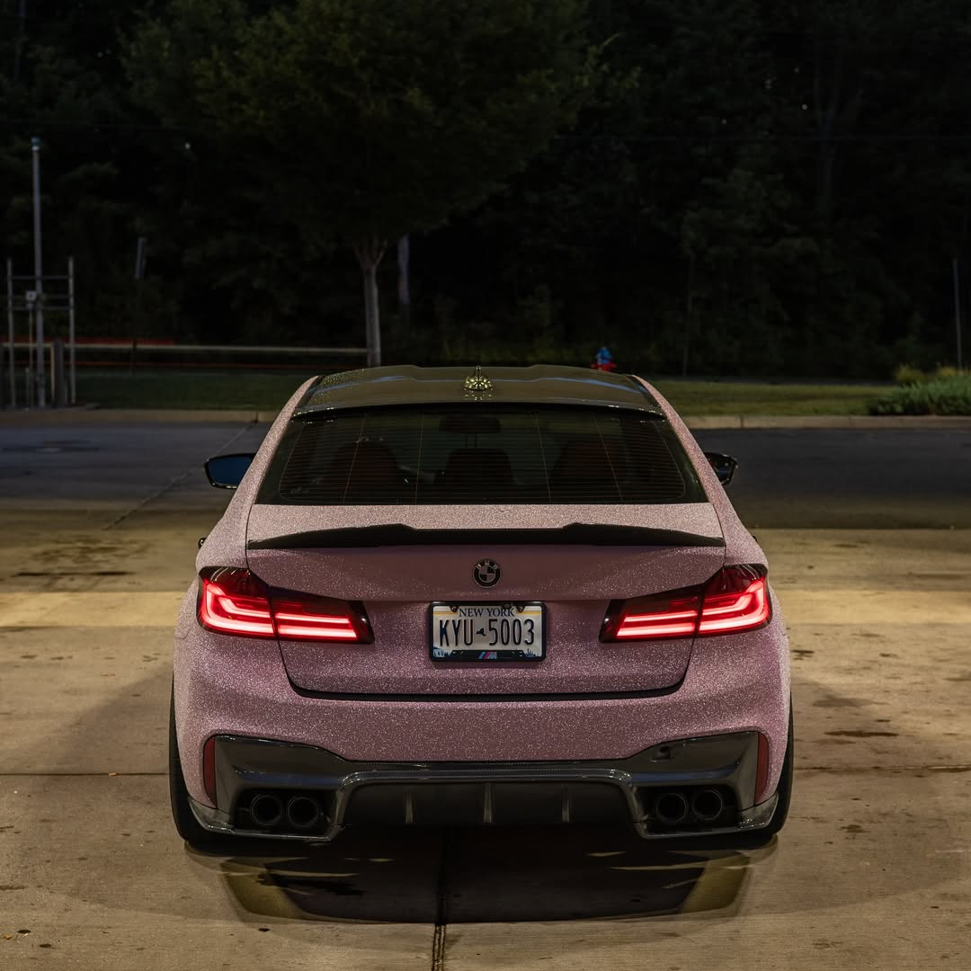 Ravoony Plus Super Glitter Pink Car Vinyl Wrap