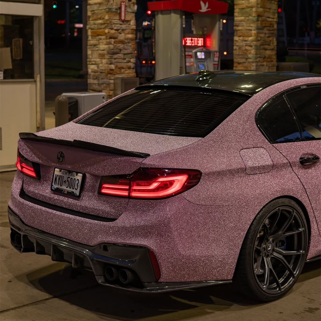 Ravoony Plus Super Glitter Pink Car Vinyl Wrap