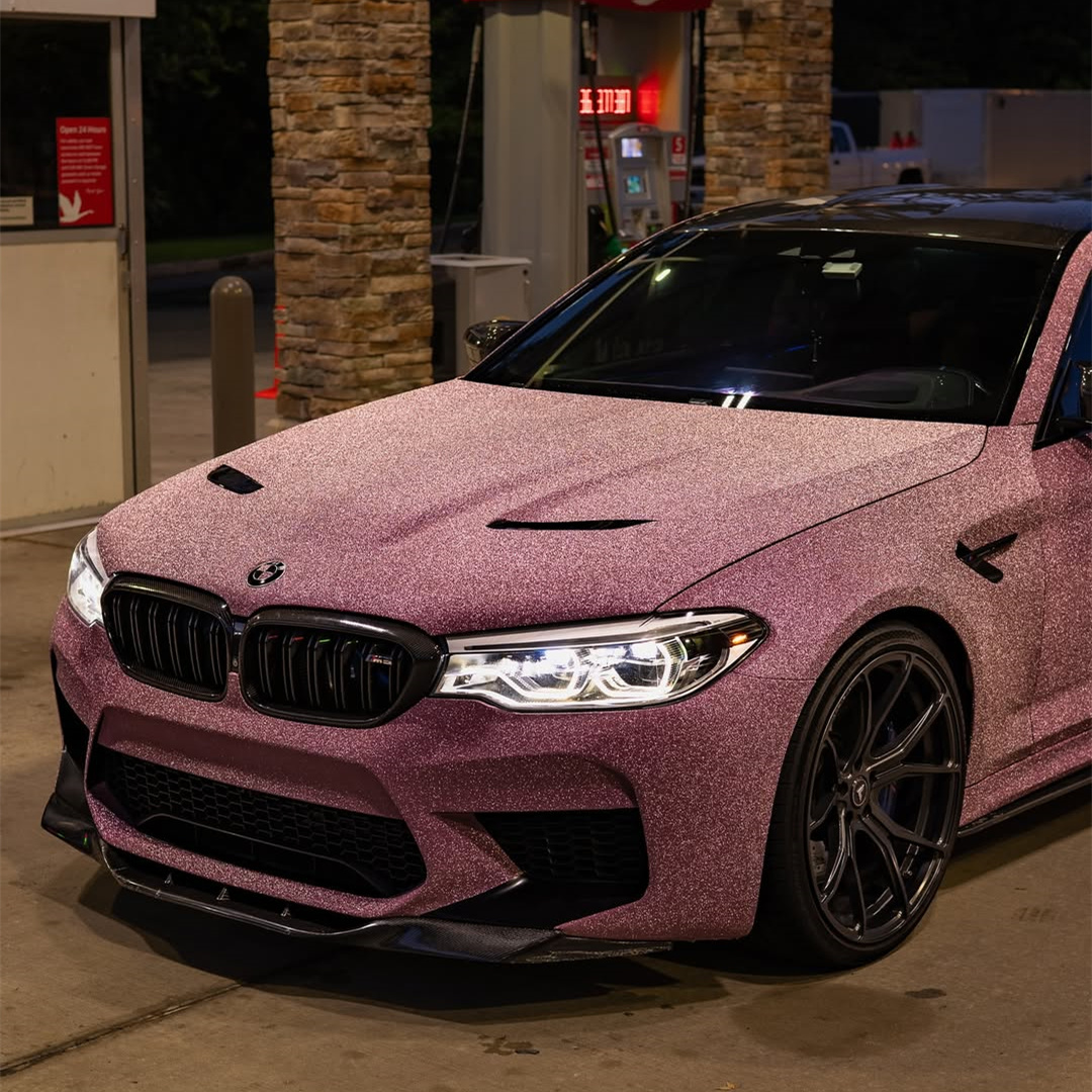 Ravoony Plus Super Glitter Pink Car Vinyl Wrap