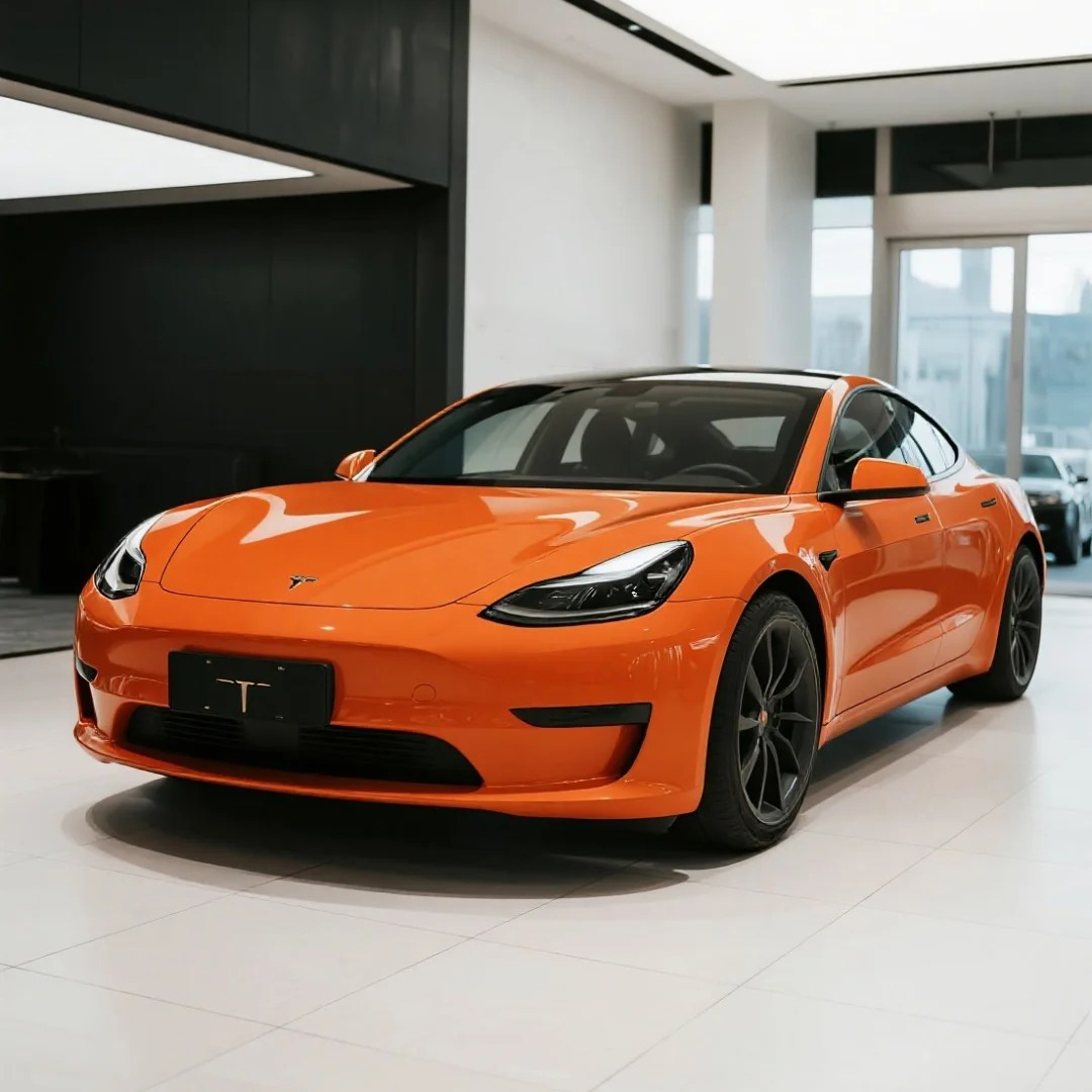 Ravoony Basic PET Gloss Orange Car Wrap