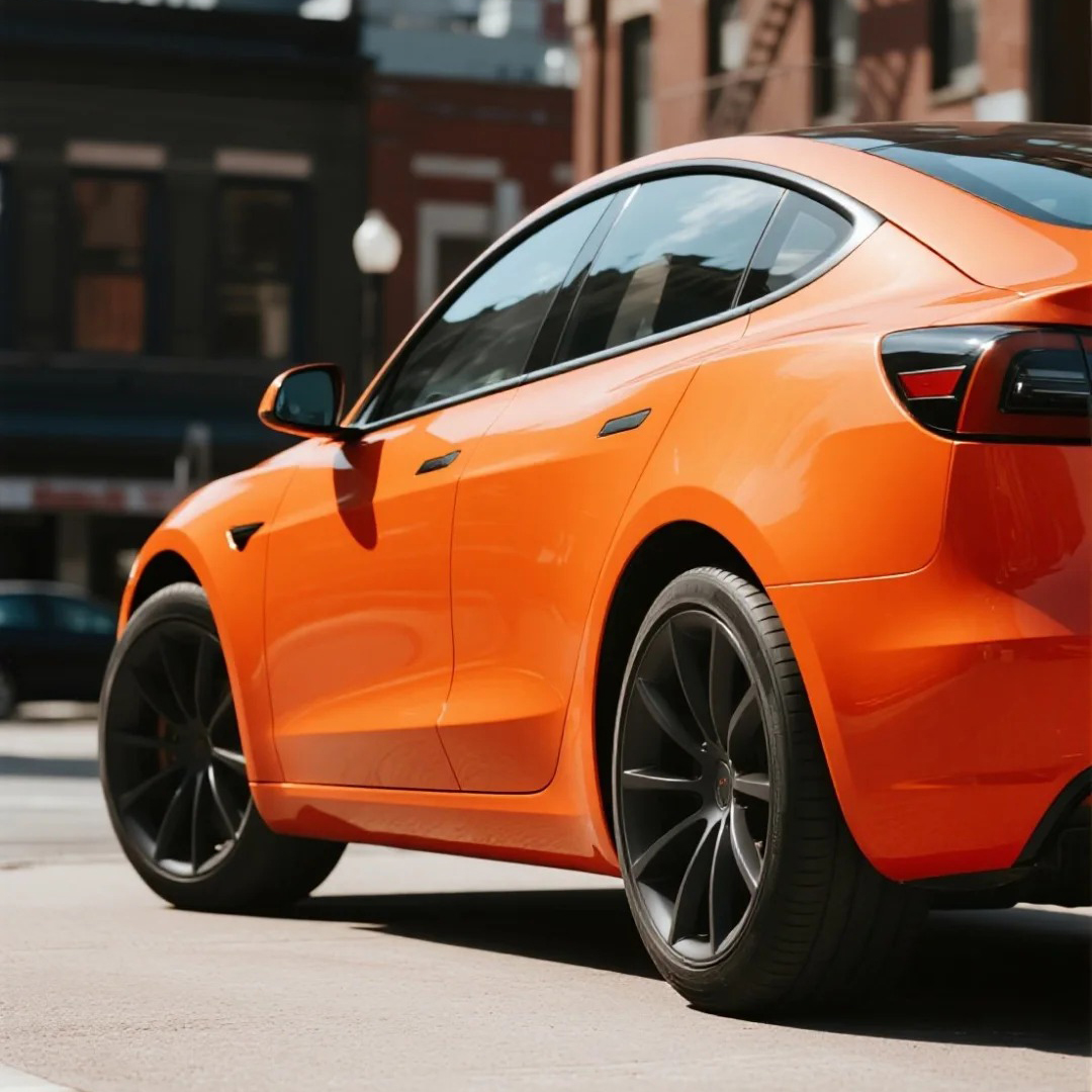 Ravoony Basic PET Gloss Orange Car Wrap