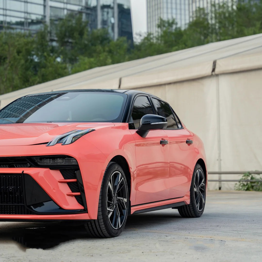 Ravoony Basic PET Glossy Coral Orange Vinyl Wrap