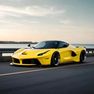 Ravoony Basic PET High Glossy Racing Yellow Vinyl Wrap 02