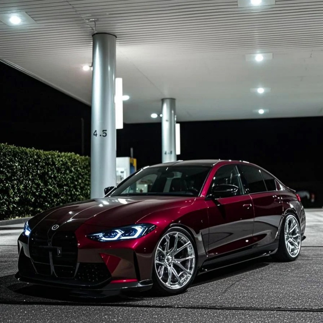 Ravoony Plus PET Gloss Glaze Black Red Vinyl Wrap