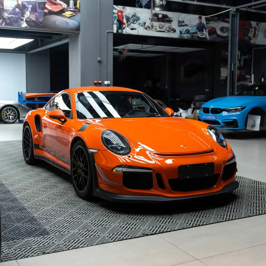 Ravoony Basic PET Gloss Crystal Mclaren Orange Wrap