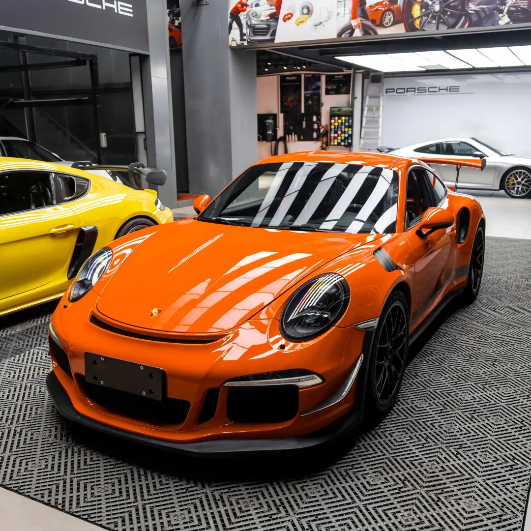 Ravoony Basic PET Gloss Crystal Mclaren Orange Wrap