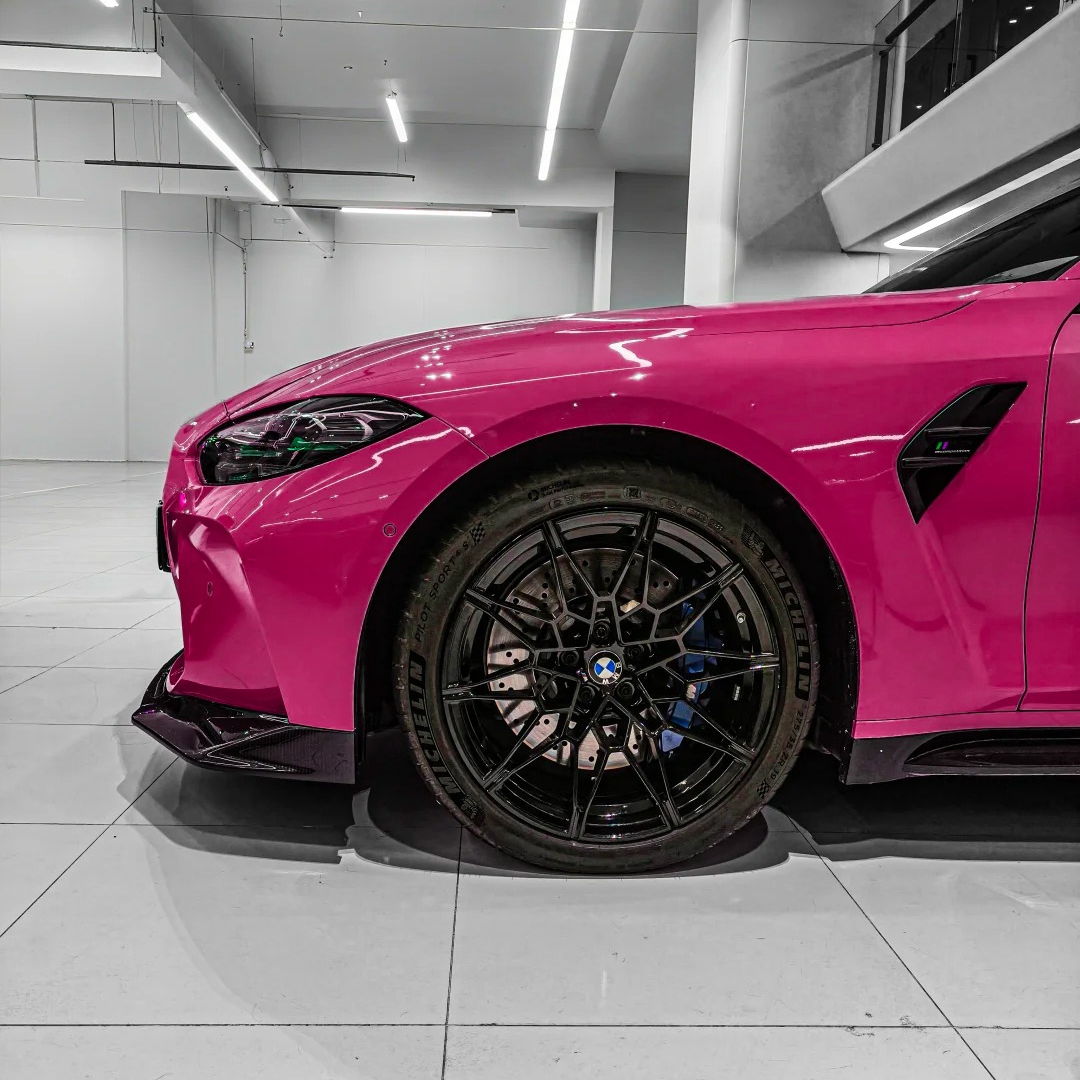 Ravoony Basic PET Glossy Crystal Rose Red Vinyl Car Wrap