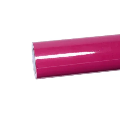 Ravoony Basic PET Glossy Crystal Rose Red Vinyl Car Wrap 01