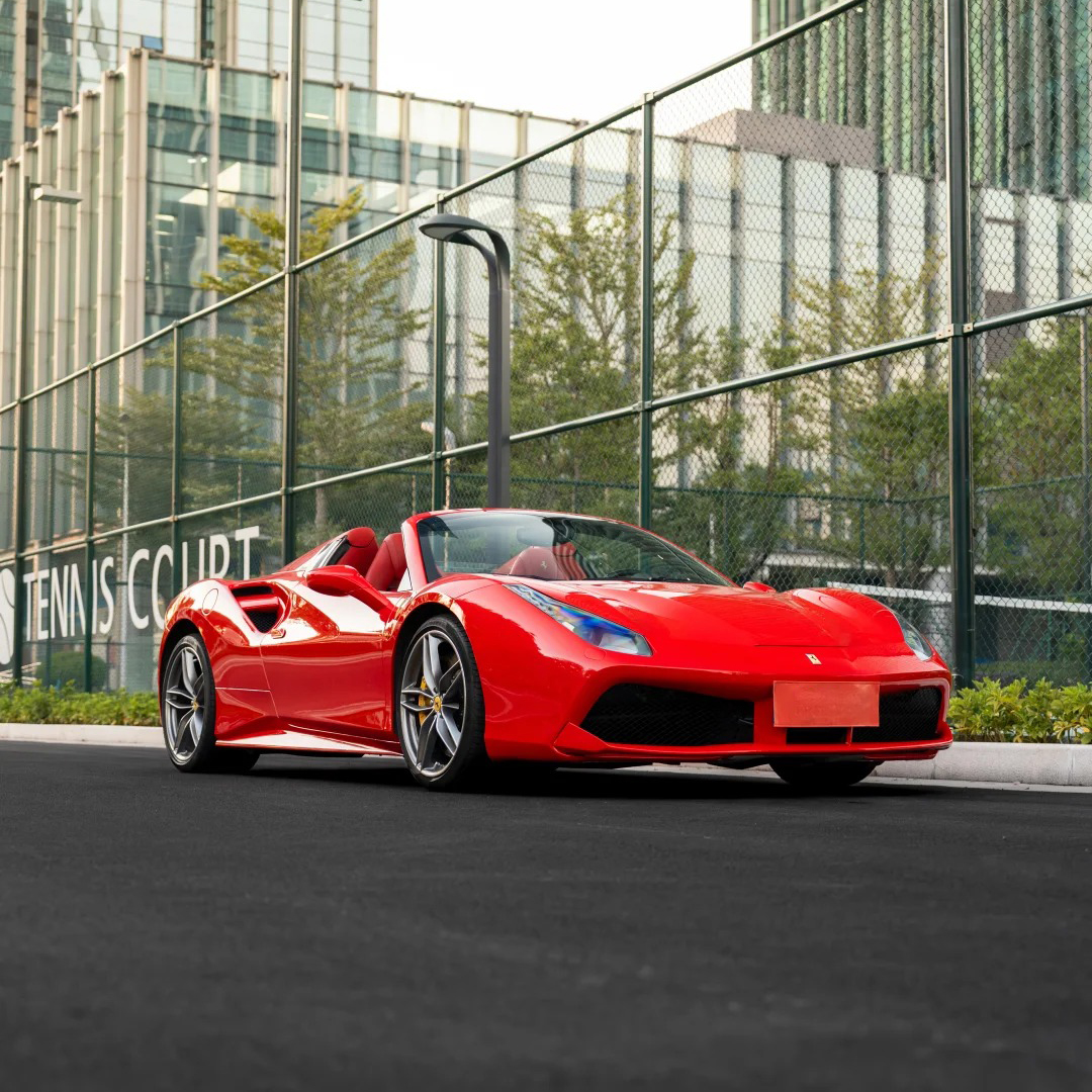 Ravoony Plus PET Glossy Crystal Ferrari Red Vinyl Car Wrap