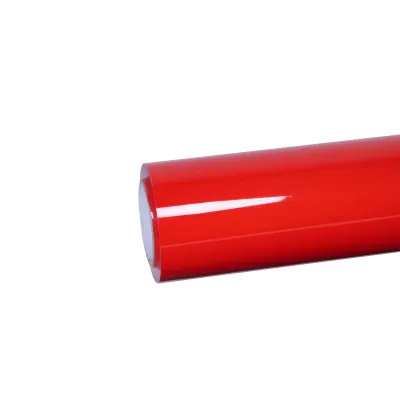 Ravoony Plus PET Glossy Crystal Ferrari Red Vinyl Car Wrap 01