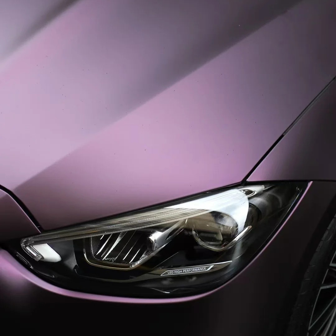   Ravoony Plus Ultra Matte Black Purple Car Vinyl Wrap