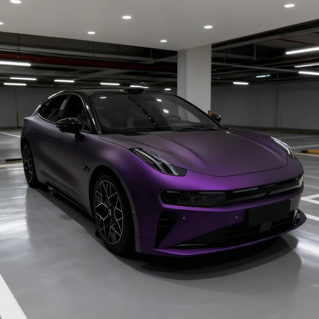Ravoony Plus Ultimate Flat Magic Purple Car Vinyl Wrap