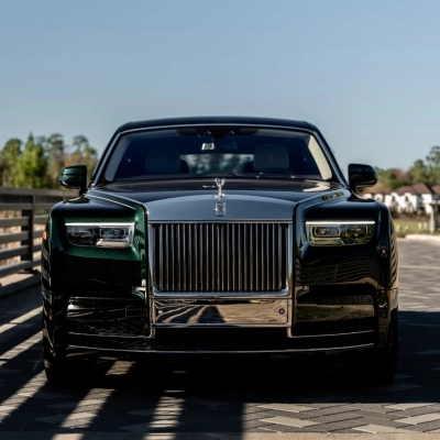 Ravoony Plus Gloss Pearlized Benz Emerald Green Car Vinyl Wrap 02