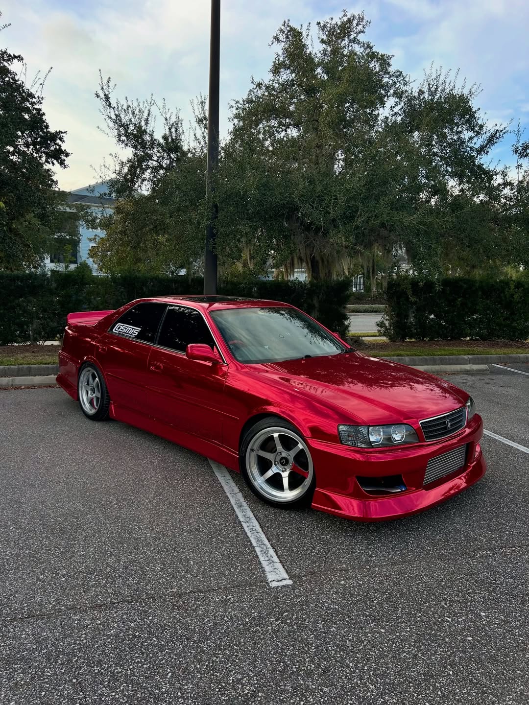 Ravoony Plus Super Gloss Chrome Red Vinyl Car Wrap