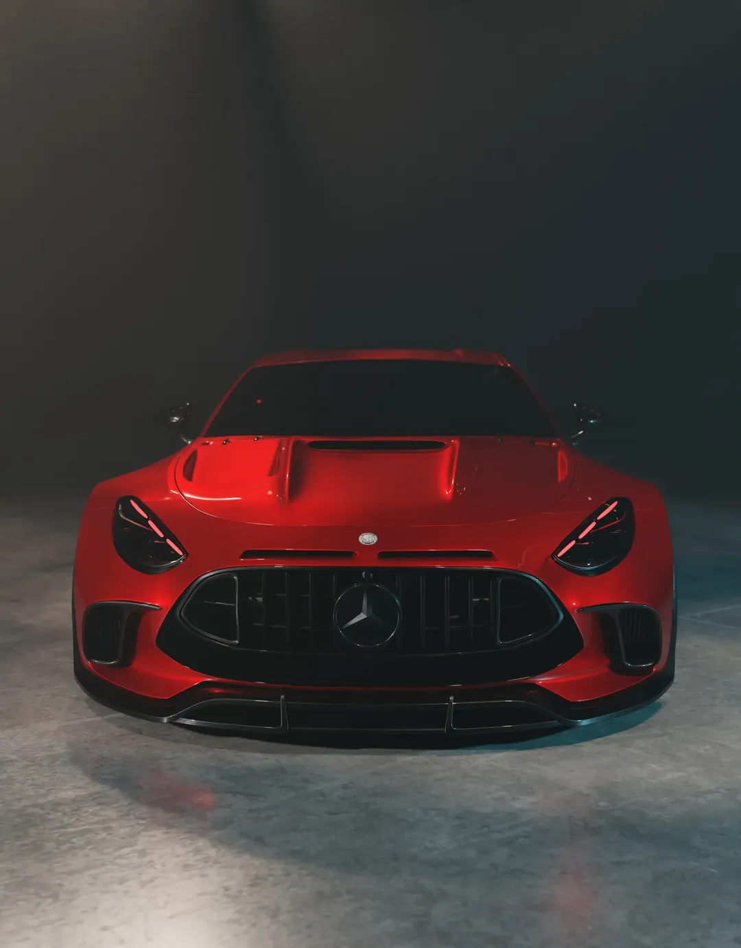 Ravoony Pro Customized TPU Black To Red Gradient PPF Paint Protective Film