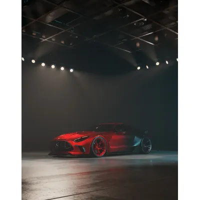 Ravoony Pro Customized TPU Black To Red Gradient PPF Paint Protective Film 01