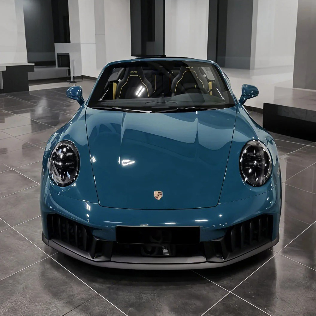 Ravoony Plus PET Glossy Porsche Deep Blue Car Vinyl Wrap