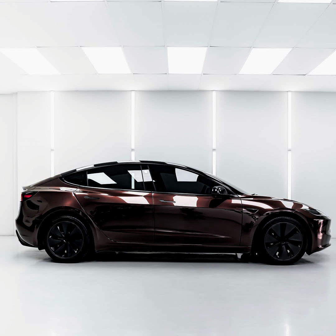 Ravoony Plus Gloss Metallic Mahogany Red Vinyl Wrap