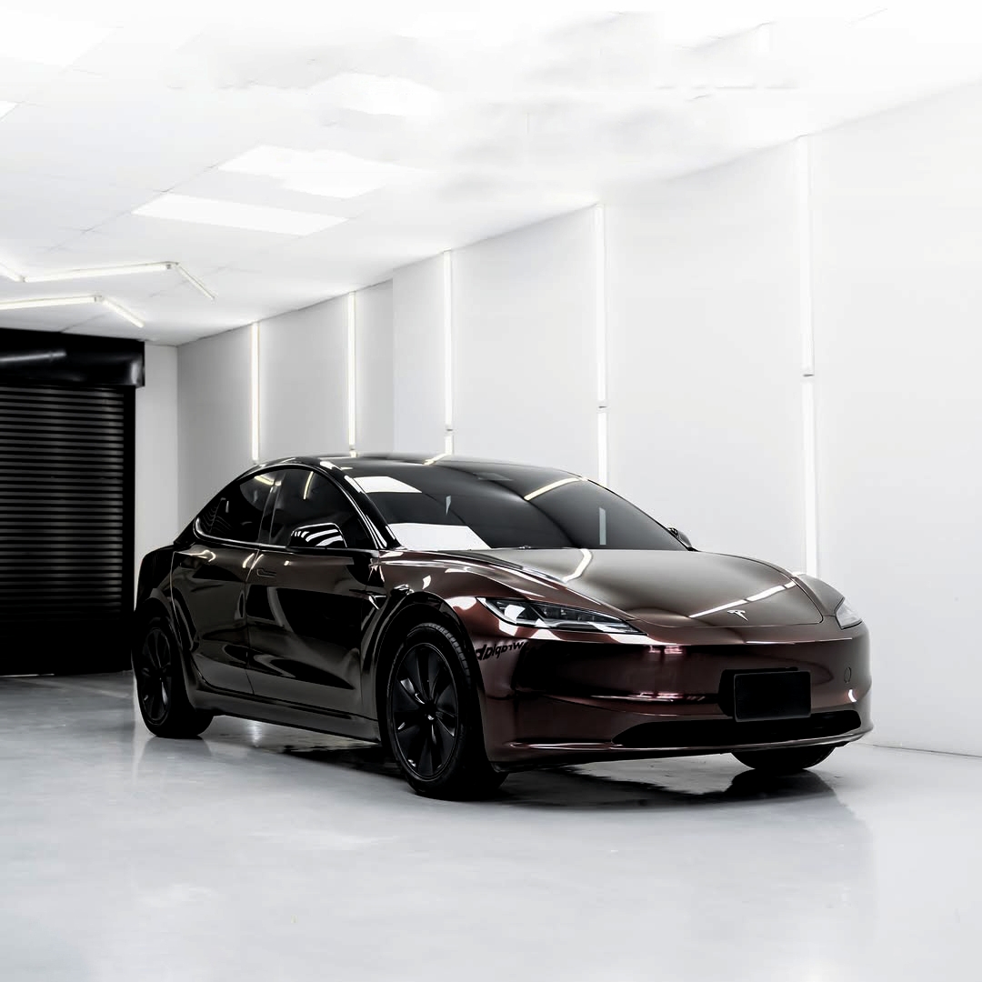 Ravoony Plus Gloss Metallic Mahogany Red Vinyl Wrap