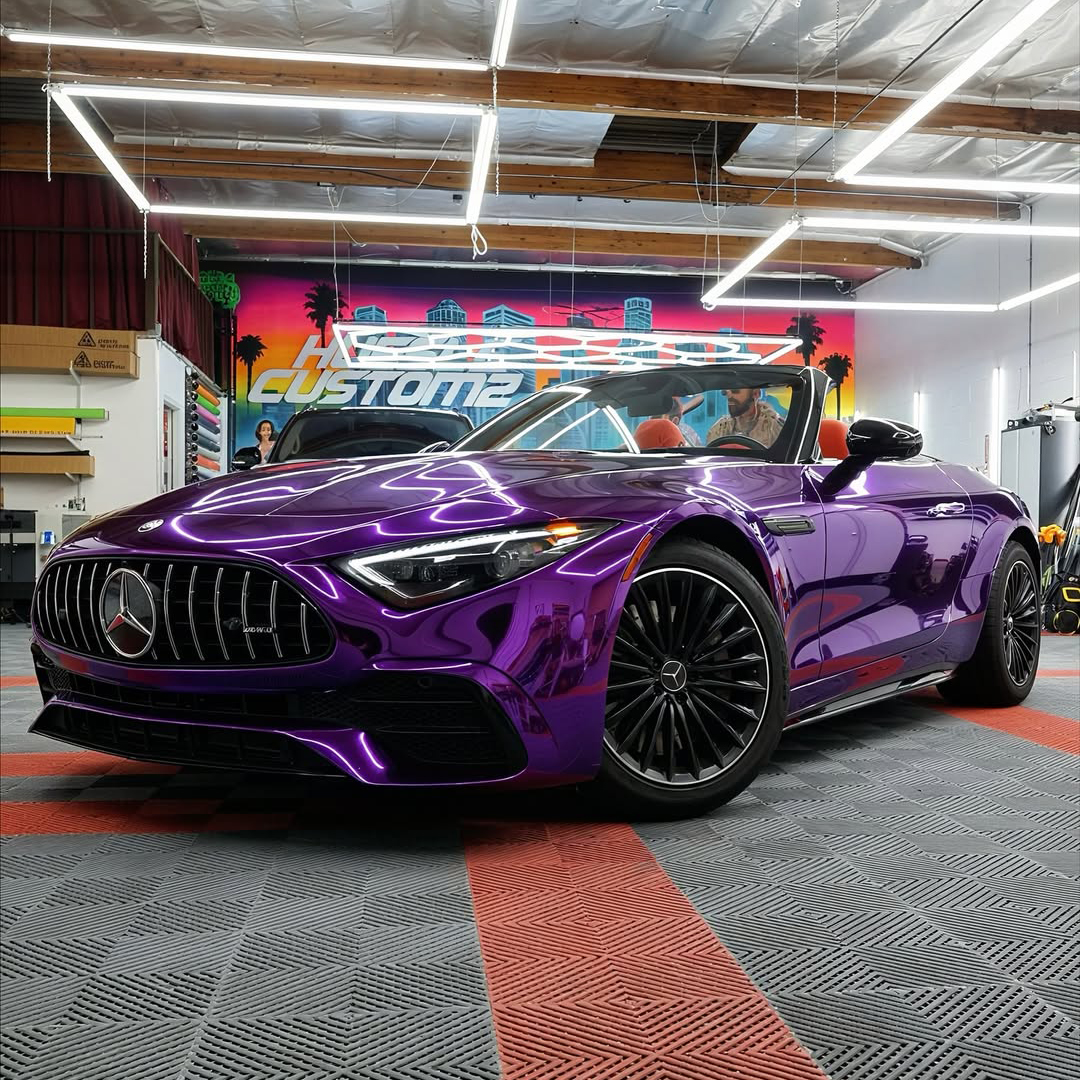 Ravoony Plus Gloss Purple Chrome Wrap